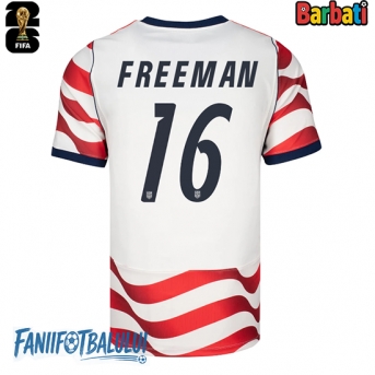 Statele Unite Alex Freeman #16 Tricou Fotbal Replică Mondial 2026 Barbati Acasa
